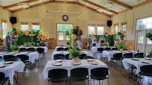 black chairs are on site & included in the rental