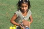 Flag Football Girl Running with Ball